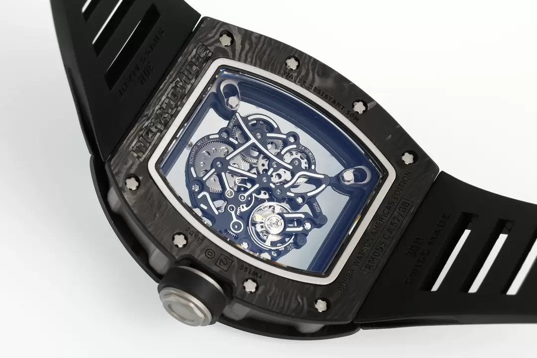 RICHARD MILLE  RM055  ZF 2024 1:1 Best Edition Carbon Fiber Case White Dial