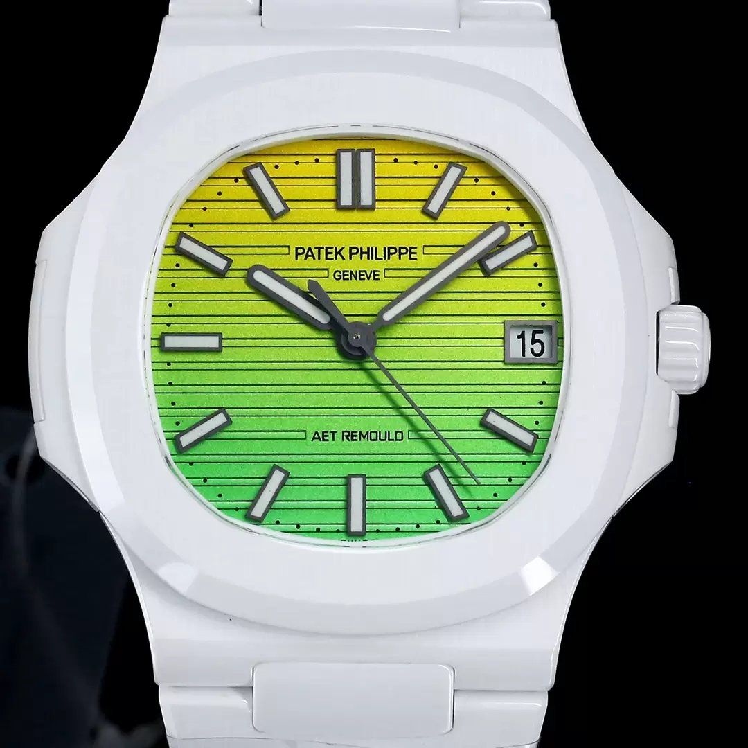 [AET modified] Patek Philippe Nautilus 5711 Ceramic gradient Green Dial 1:1  Best Edition