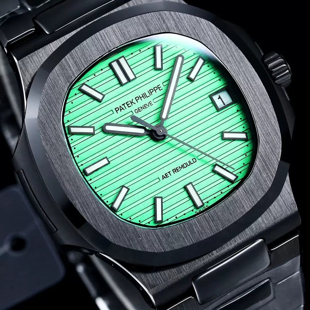 [AET modified] Patek Philippe Nautilus 5711 Ceramic Black Green Dial 1:1  Best Edition