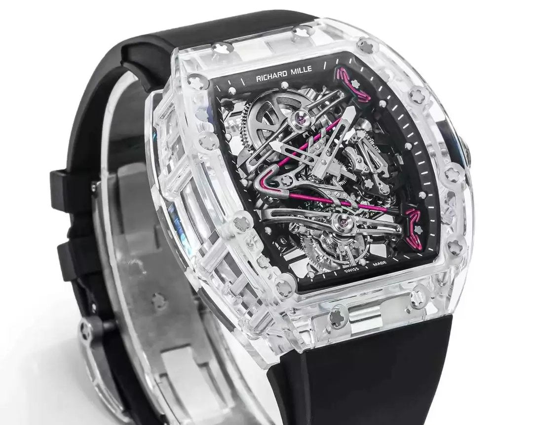 Richard Mille RM38-02 Tourbillon Movement 1:1 Best Edition RM Factory Black Rubber Strap