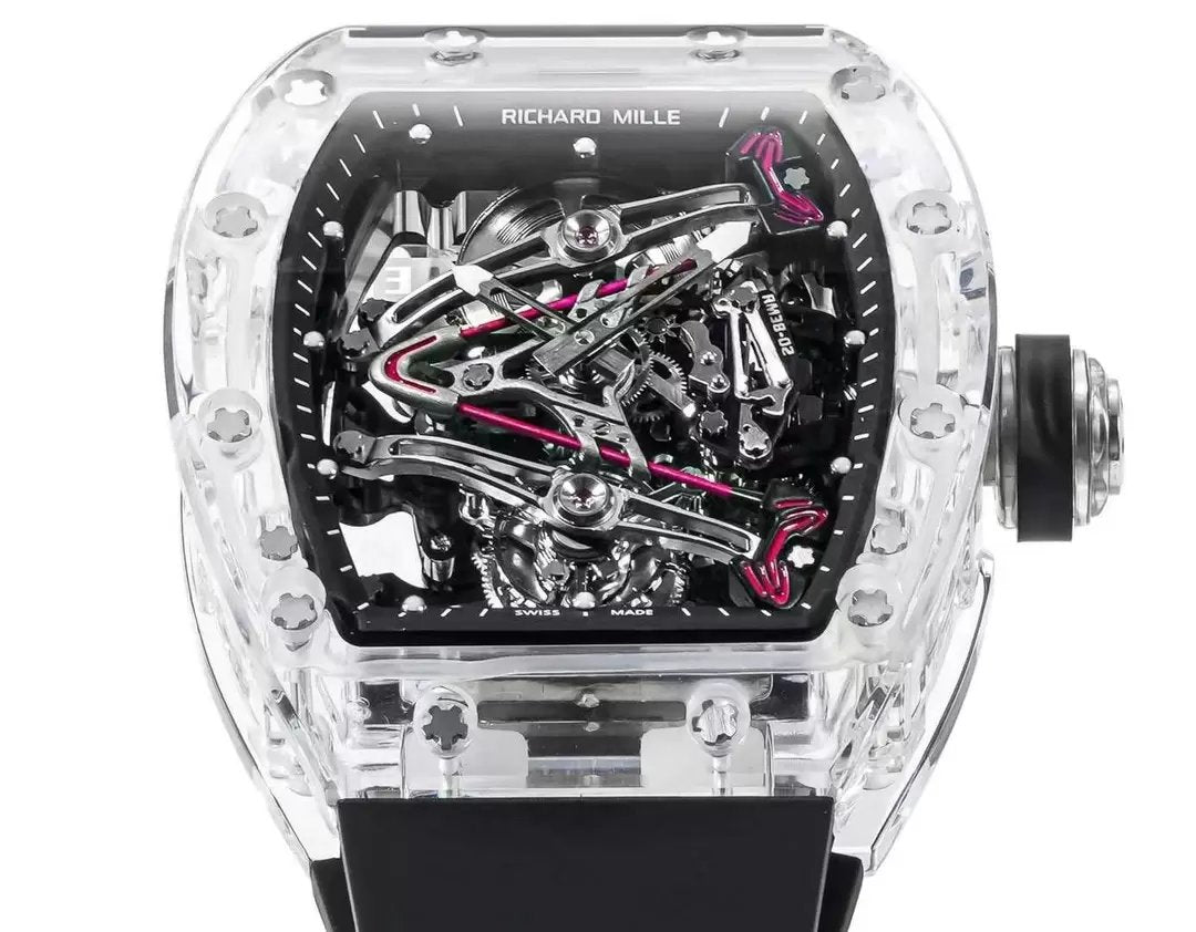 Richard Mille RM38-02 Tourbillon Movement 1:1 Best Edition RM Factory Black Rubber Strap