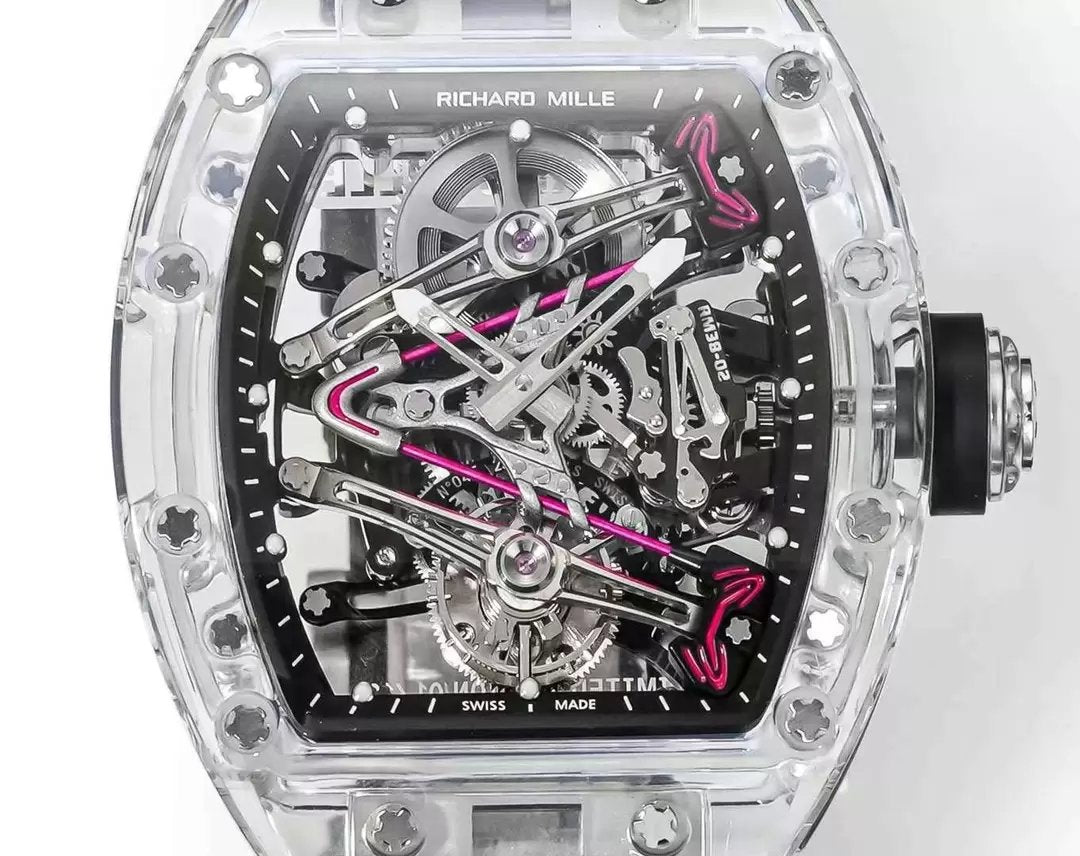 Richard Mille RM38-02 Tourbillon Movement 1:1 Best Edition RM Factory Black Rubber Strap