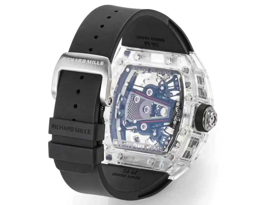 Richard Mille RM38-02 Tourbillon Movement 1:1 Best Edition RM Factory Black Rubber Strap