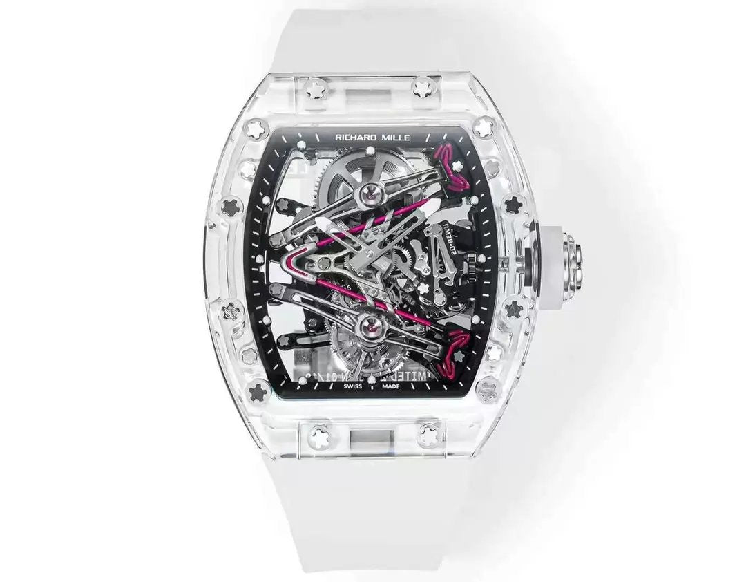 Richard Mille RM38-02 Tourbillon Movement 1:1 Best Clone RM Factory Black Dial Rubber Strap