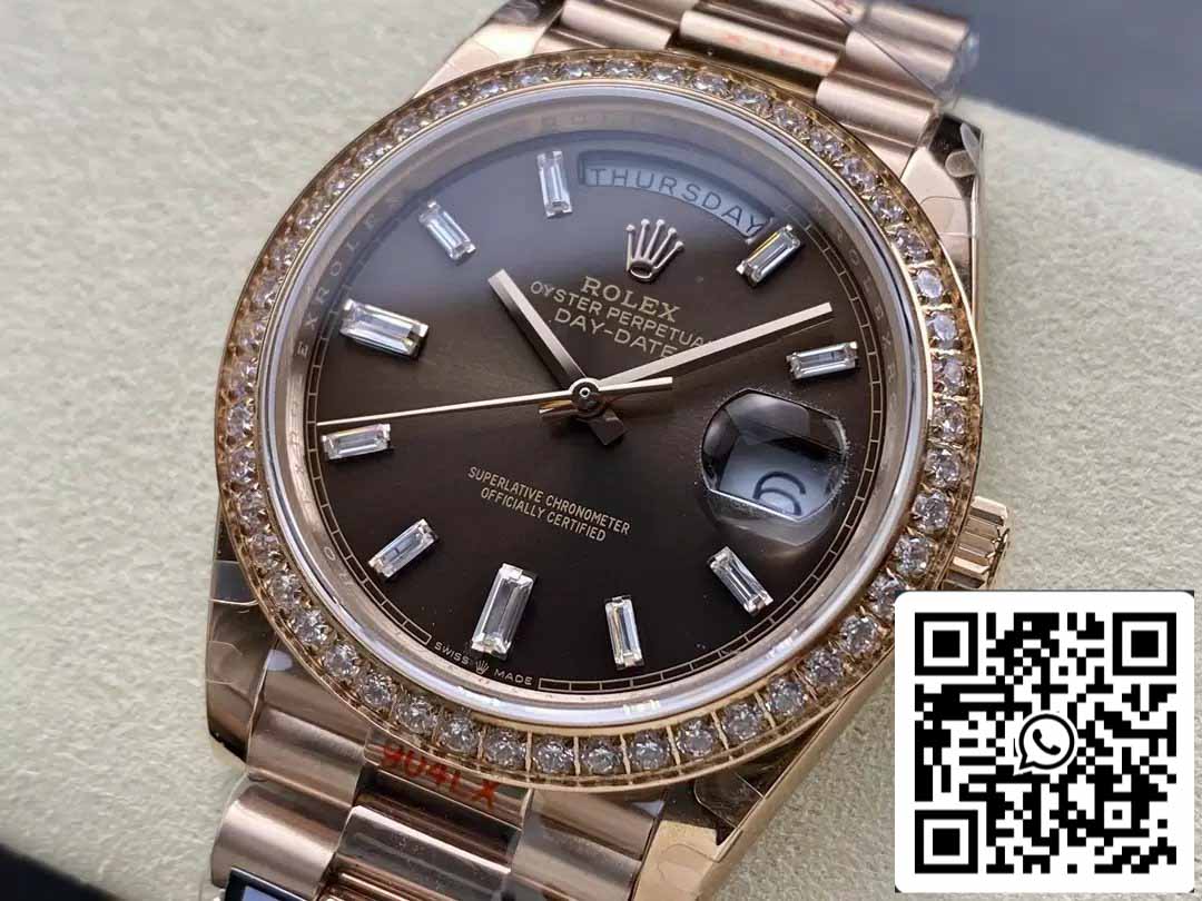 Rolex Day Date M228345RBR-0006 QF Factory 1:1 Best Edition V5 upgrade counterweight version