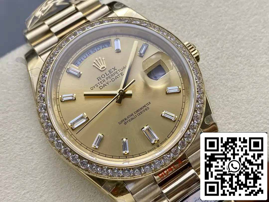 Rolex Day Date m228348rbr-0002 QF Factory 1:1 Best Edition V5 upgrade counterweight version