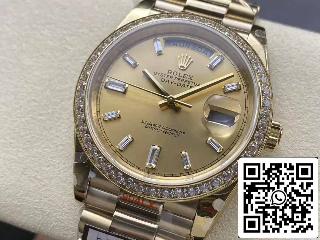 Rolex Day Date m228348rbr-0002 QF Factory 1:1 Best Edition V5 upgrade counterweight version