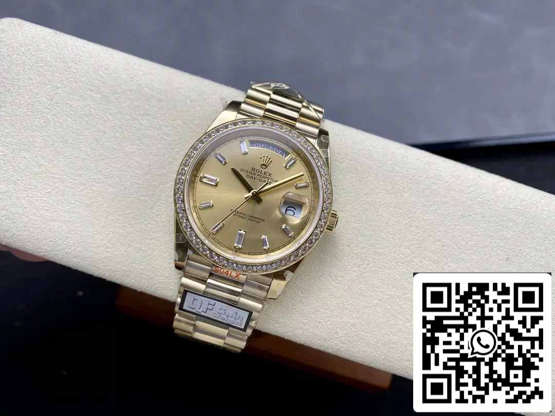 Rolex Day Date m228348rbr-0002 QF Factory 1:1 Best Edition V5 upgrade counterweight version