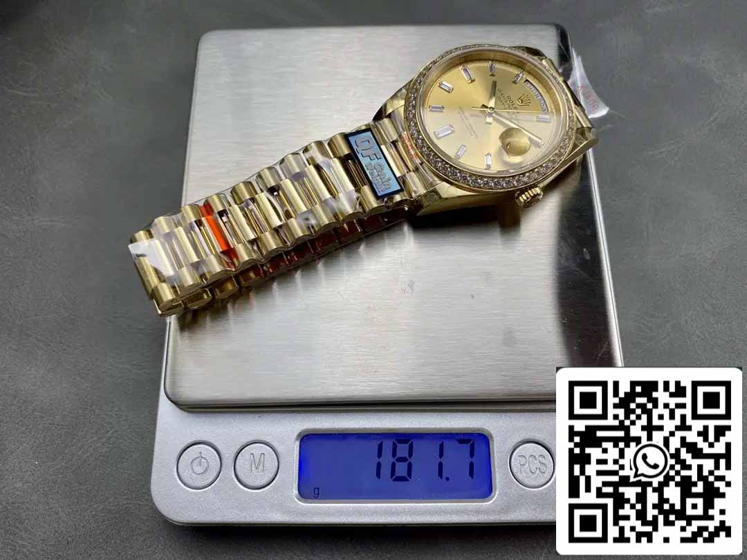 Rolex Day Date m228348rbr-0002 QF Factory 1:1 Best Edition V5 upgrade counterweight version