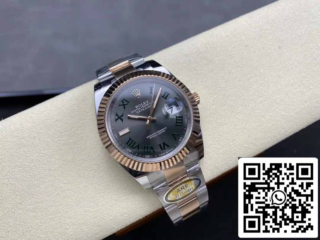 Rolex Datejust 41 126331 Wimbledon Dial ARF Factory 1:1 Best Edition electroplated with 18k gold