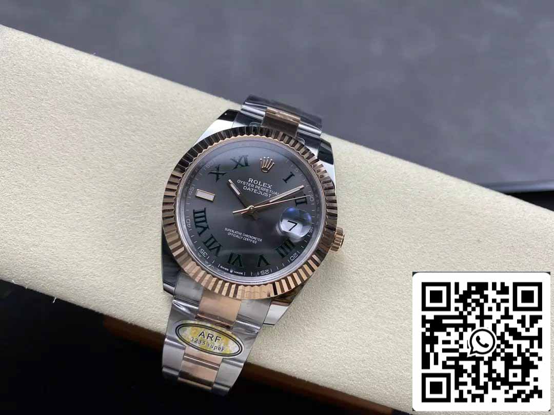 Rolex Datejust 41 126331 Wimbledon Dial ARF Factory 1:1 Best Edition electroplated with 18k gold