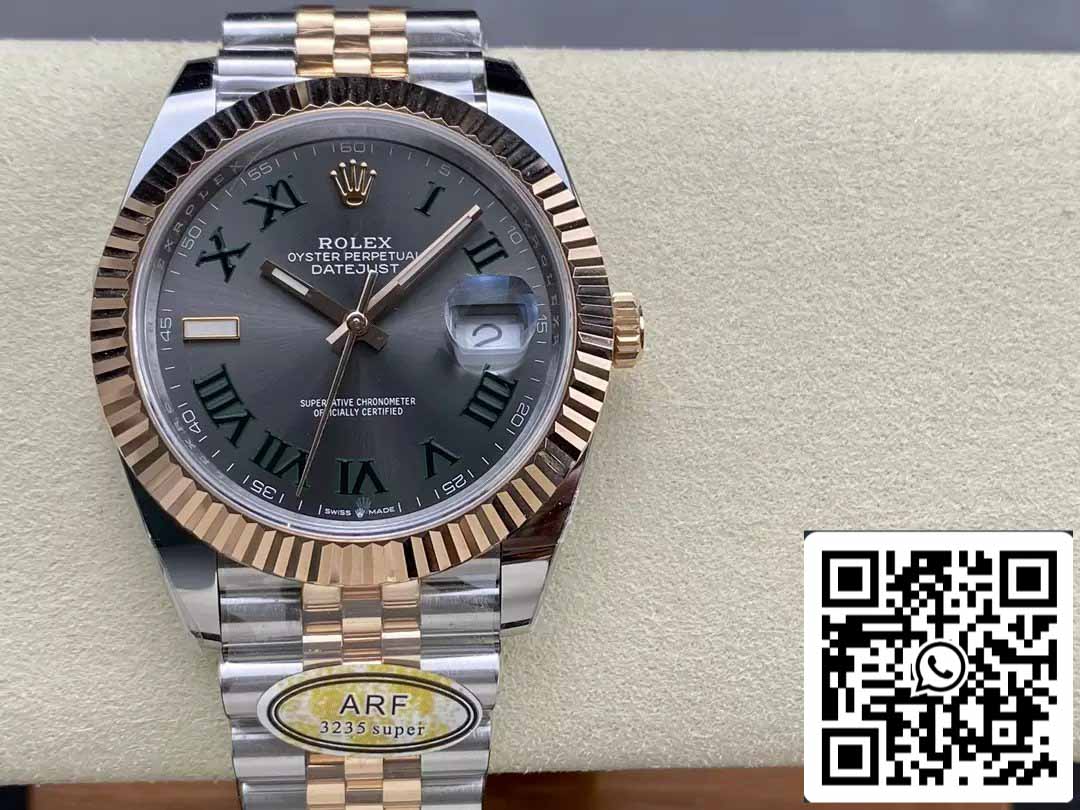 Rolex Datejust 41 126331 Wimbledon Dial Jubilee Strap ARF Factory 1:1 Best Edition electroplated with 18k gold