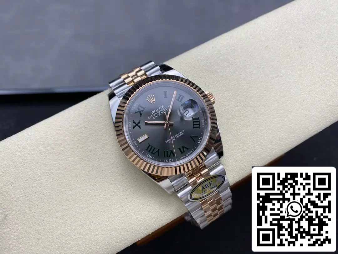 Rolex Datejust 41 126331 Wimbledon Dial Jubilee Strap ARF Factory 1:1 Best Edition electroplated with 18k gold