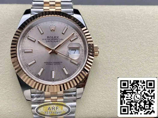 Rolex Datejust 126331-010 Jubilee Strap ARF Factory 1:1 Best Edition electroplated with 18k gold