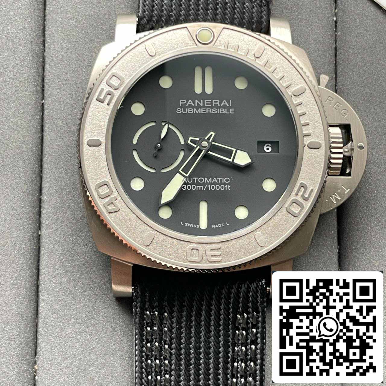 Panerai Submersible PAM00984 1:1 Meilleure édition VS Factory Cadran noir Suisse P.9010