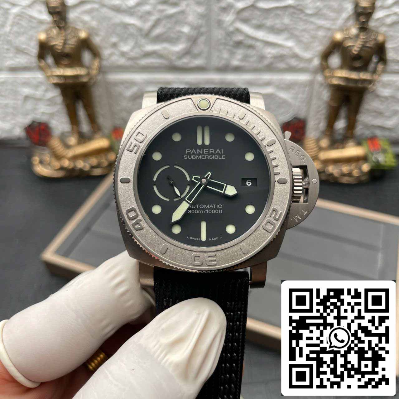 Panerai Submersible PAM00984 1:1 Meilleure édition VS Factory Cadran noir Suisse P.9010