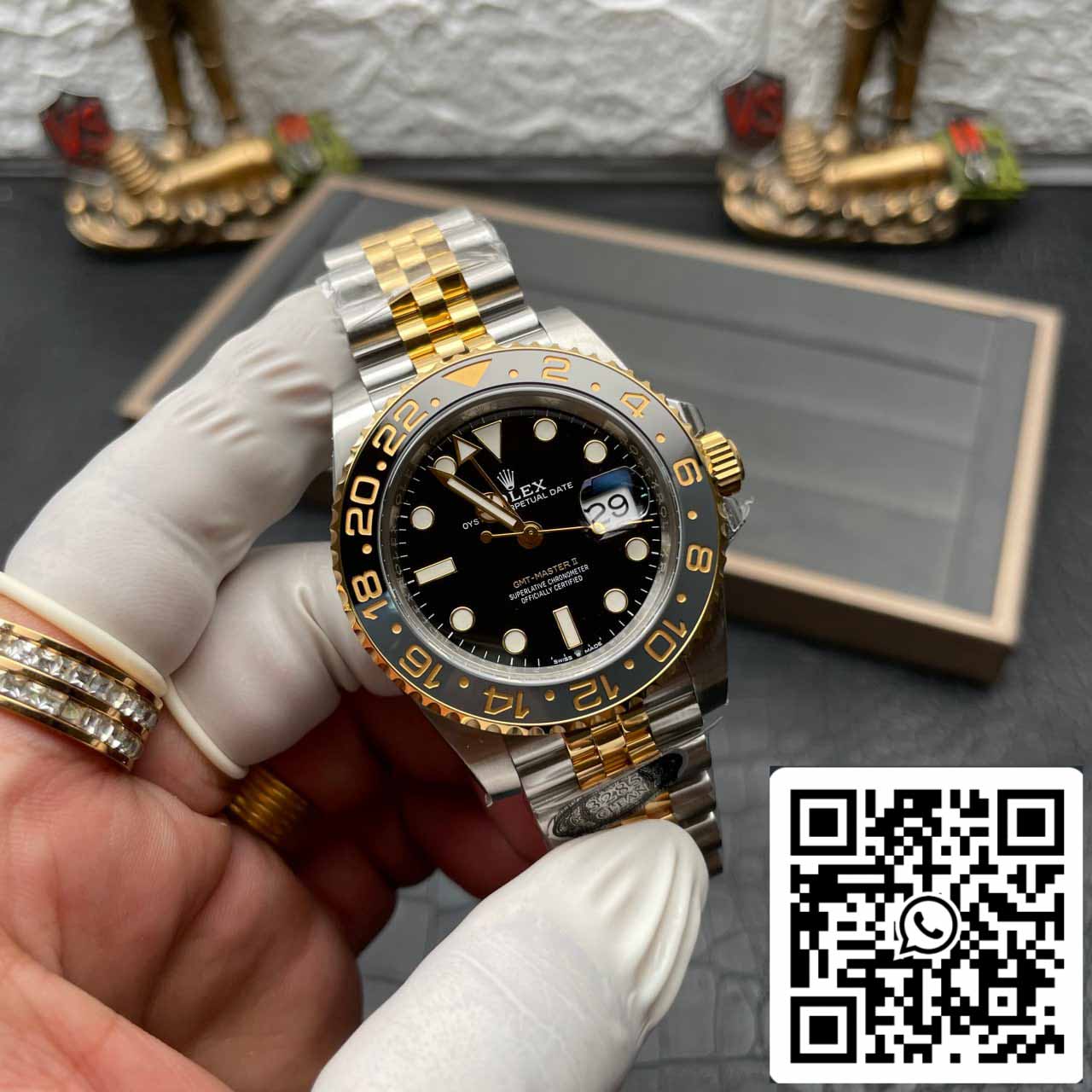 Réplique Rolex GMT Master II M126713grnr-0001 Clean Factory 3285 Mouvement V3