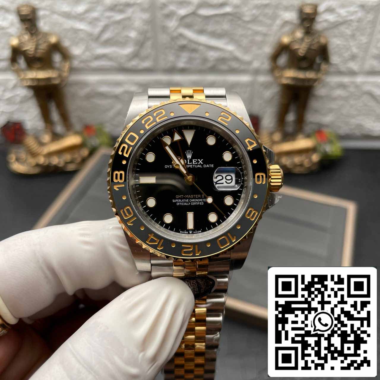 Réplique Rolex GMT Master II M126713grnr-0001 Clean Factory 3285 Mouvement V3