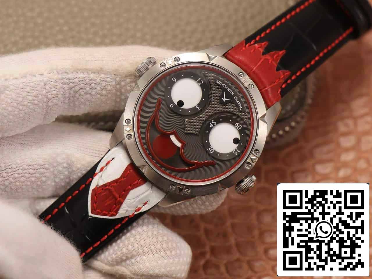 Konstantin Chaykin Joker K07 Grey Dial Red Strap 1:1 Best Edition TW Factory V3s Version