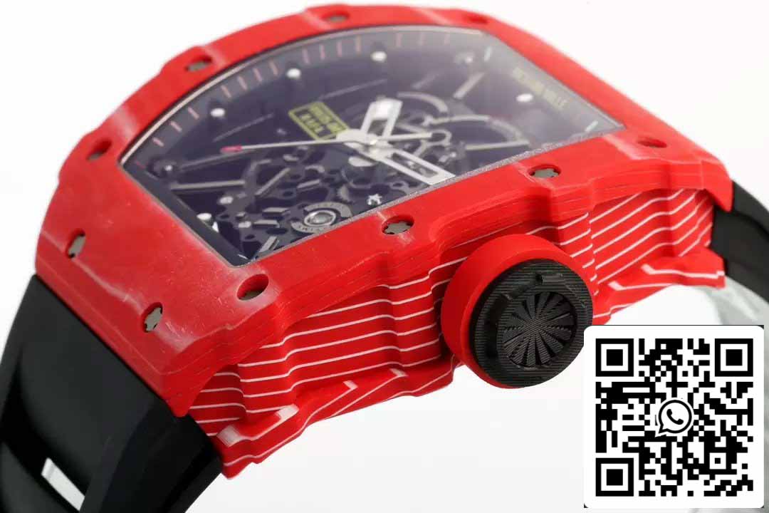 Richard Mille RM035-02 NTPT Carbon 1:1 Best Edition ZF Factory Red Demon Version Black Strap