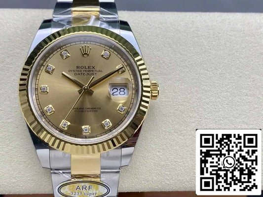 Rolex Datejust m126333-0011 Oyster Strap ARF Factory 1:1 Best Edition electroplated with 18k gold