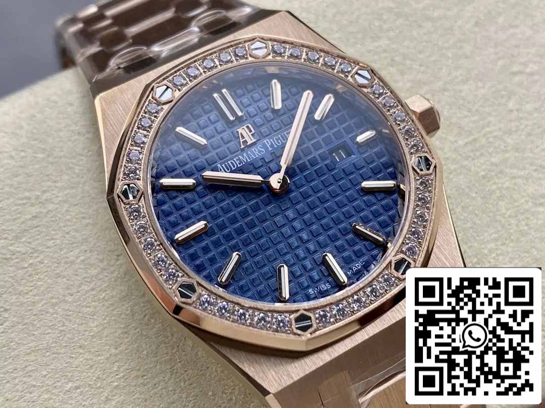 Audemars Piguet 67651 Quartz 33mm 1:1 Best Edition ZF Factory Blue Dial Rose Gold