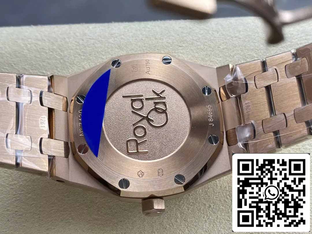 Audemars Piguet 67651 Quartz 33mm 1:1 Best Edition ZF Factory Blue Dial Rose Gold