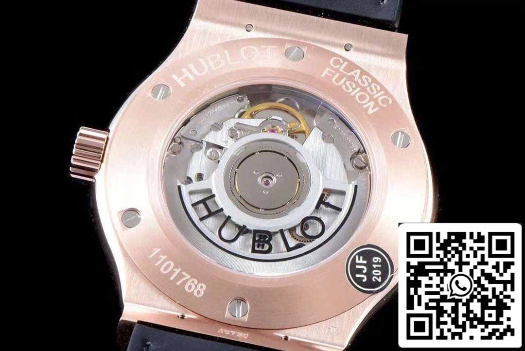 Hublot Classic Fusion 542.OX.8980.LR 1:1 Best Edition JJ Factory Green Dial Rose Gold