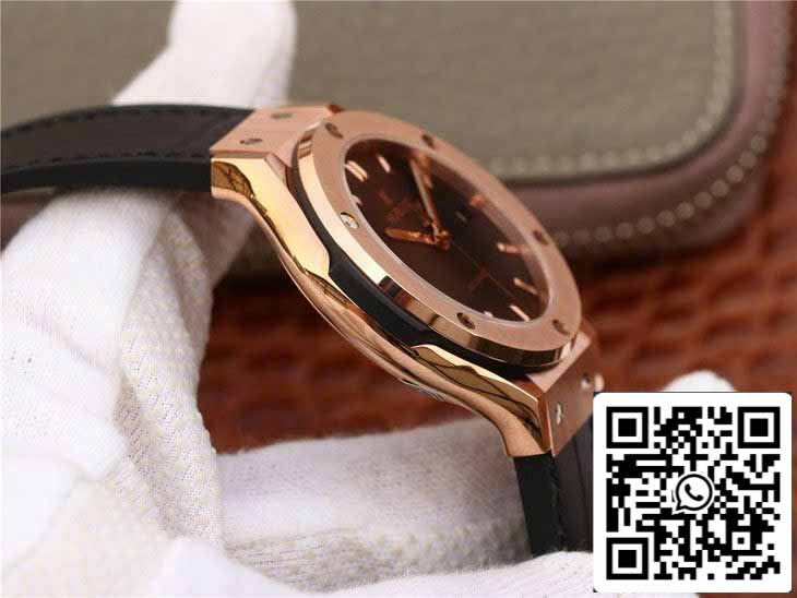 Hublot Classic Fusion 542.OX.1181.LR 1:1 Best Edition JJ Factory Black Dial Rose Gold