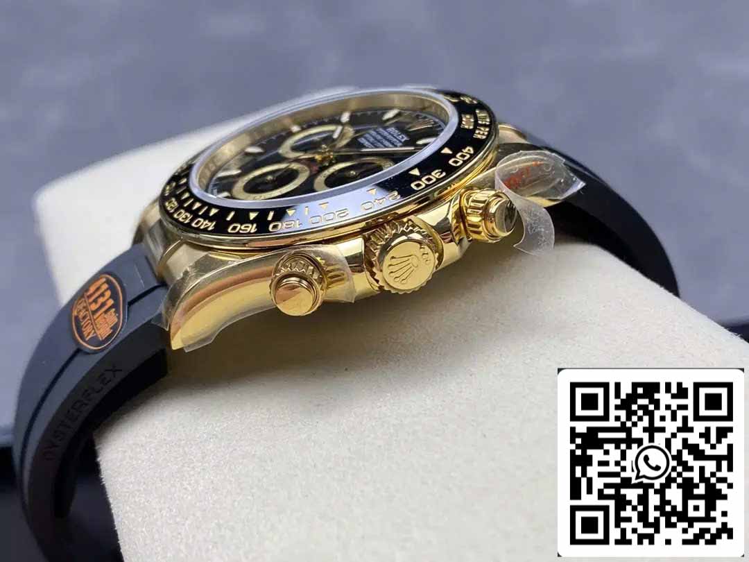 Rolex Cosmograph Daytona m126518 1:1 Best Edition QF Factory 4131 Movement Black dial and Gold