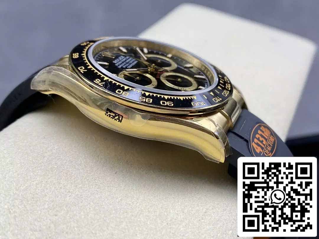 Rolex Cosmograph Daytona m126518 1:1 Best Edition QF Factory 4131 Movement Black dial and Gold