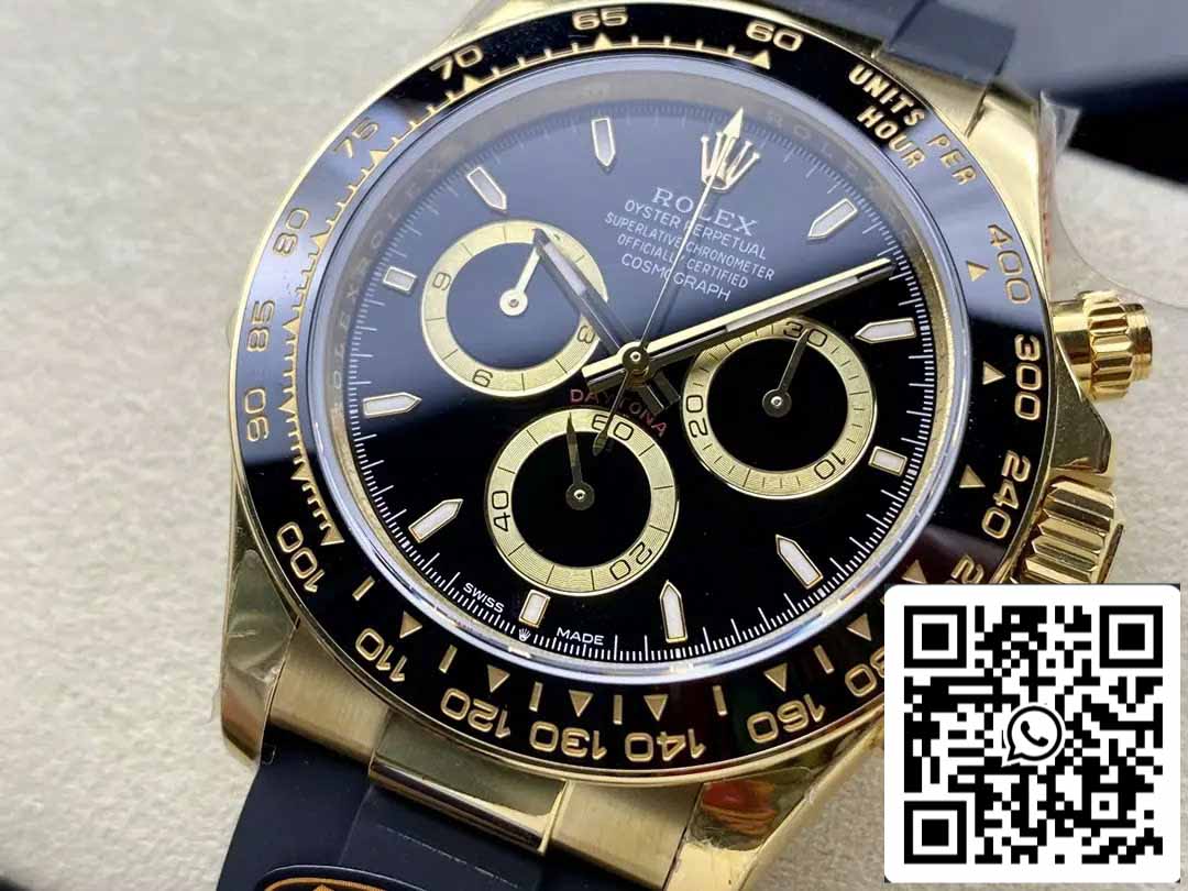 Rolex Cosmograph Daytona m126518 1:1 Best Edition QF Factory 4131 Movement Black dial and Gold