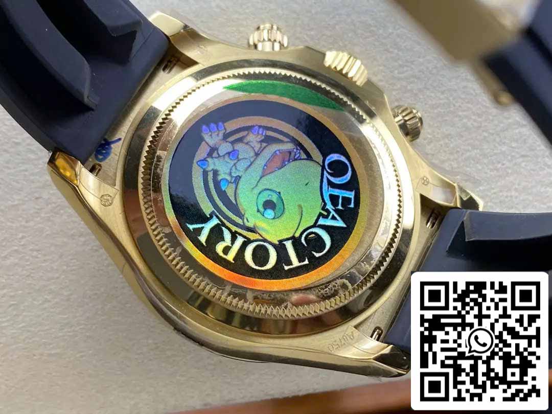 Rolex Cosmograph Daytona m126518 1:1 Best Edition QF Factory 4131 Movement Black Dial and Yellow Gold