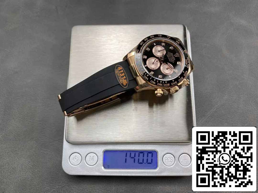 Rolex Cosmograph Daytona m126515LN 1:1 Best Edition QF Factory 4131 Movement Black Dial Rose gold