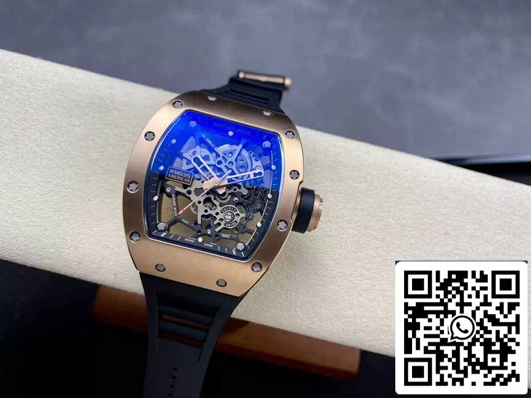 Richard Mille RM035 Toro Americas Edition 1:1 Best Edition Sonic Factory V3 Rose Gold