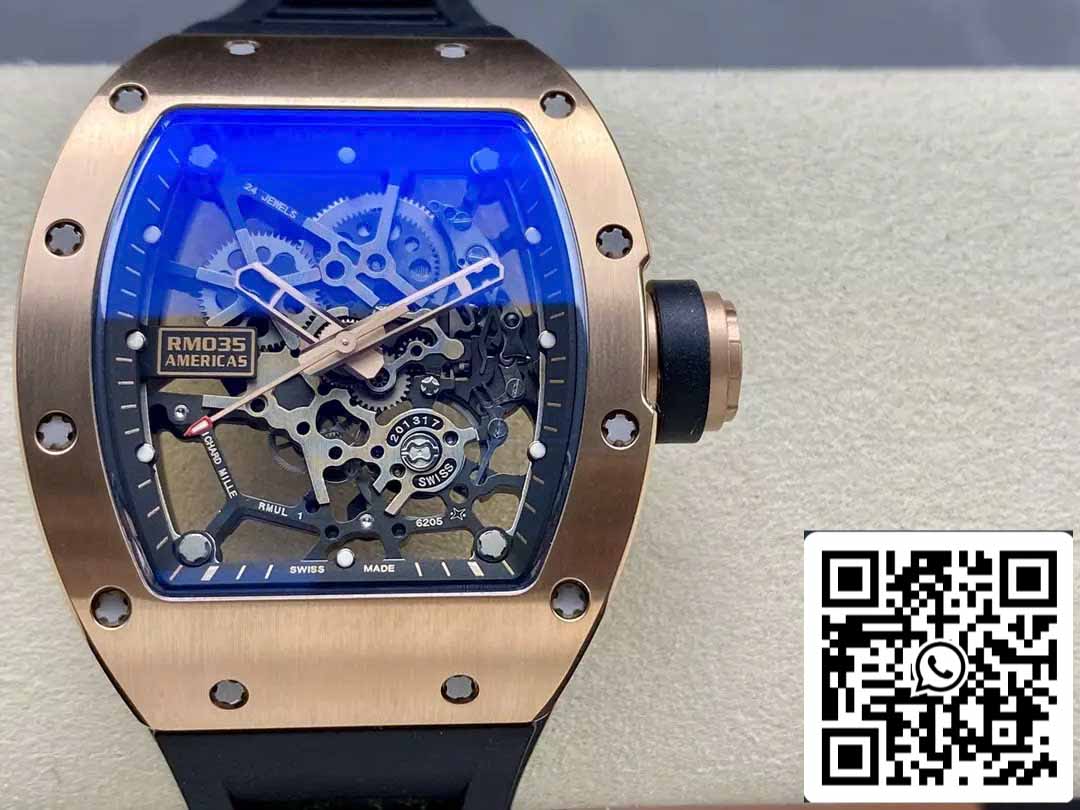 Richard Mille RM035 Toro Americas Edition 1:1 Best Edition Sonic Factory V3 Rose Gold