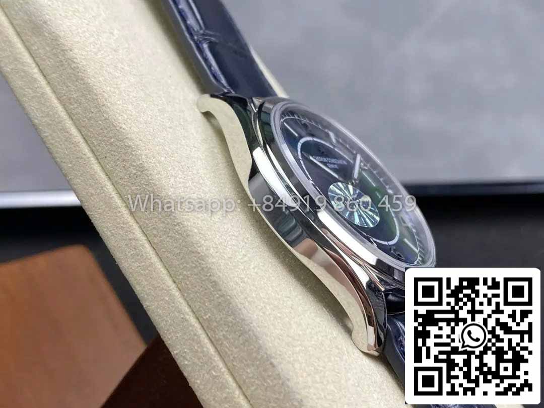 Vacheron Constantin Fiftysix 4600E/000A-B487 Blue Dial Silver Case 1:1 Best Clone