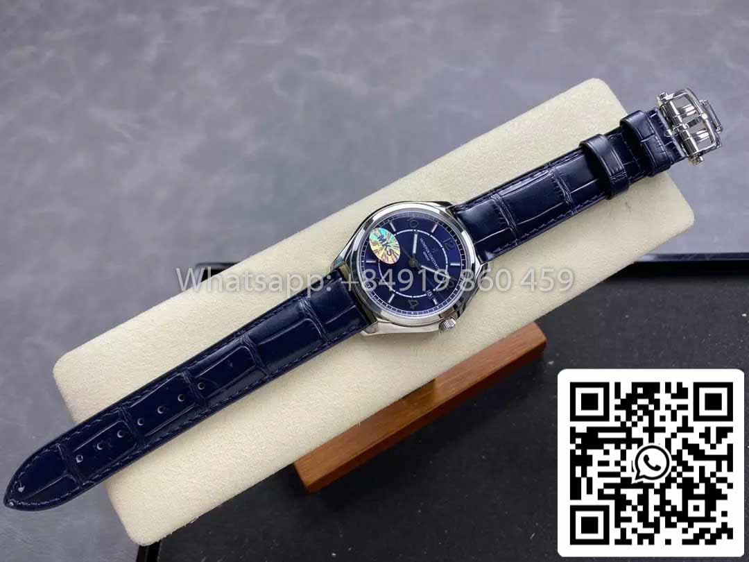 Vacheron Constantin Fiftysix 4600E/000A-B487 Blue Dial Silver Case 1:1 Best Clone