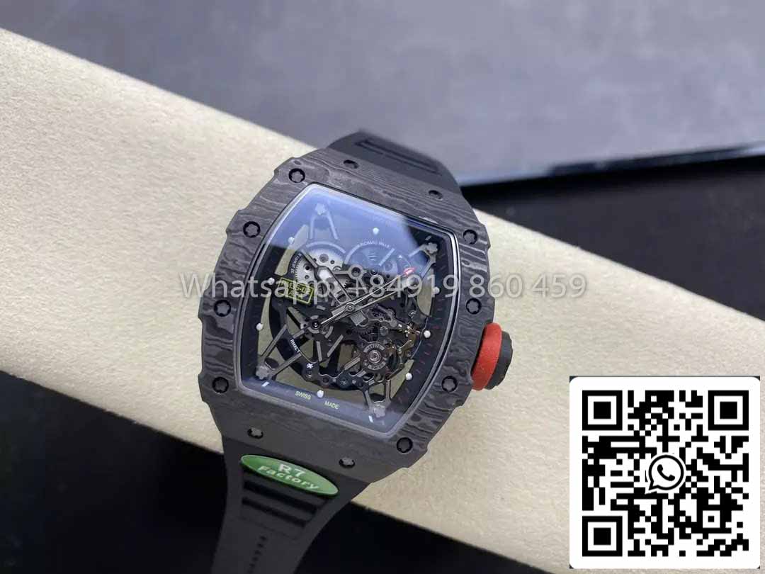 Richard Mille RM035-02 1:1 Best Clone R7 Factory NTPT Carbon Case Black Strap