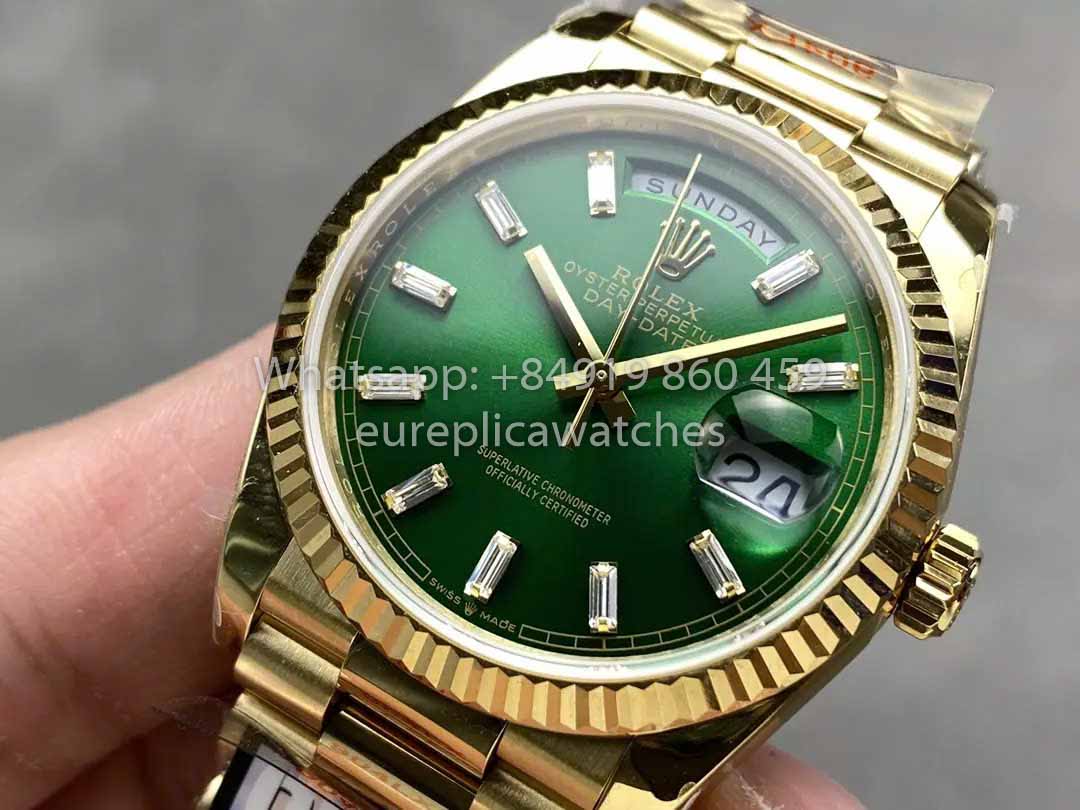 Rolex Day Date M128238-0130 128238-0130 QF Factory 1:1 Best Clone Green Dial