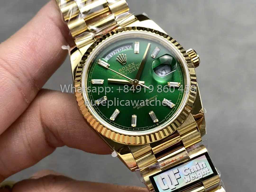 Rolex Day Date M128238-0130 128238-0130 QF Factory 1:1 Best Clone Green Dial