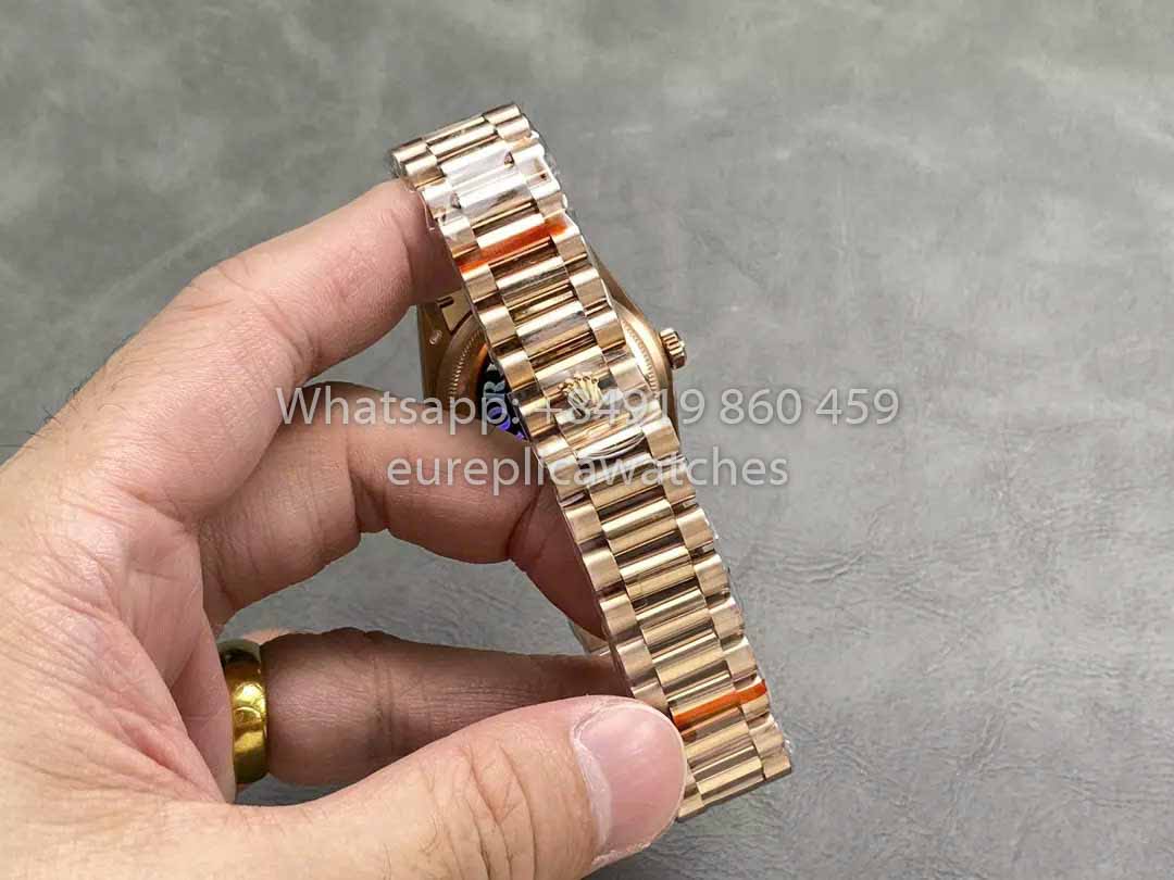 Rolex Day Date M128235-0037 ombre Dialmond Dial QF Factory 1:1 Best Clone Rose Gold 36