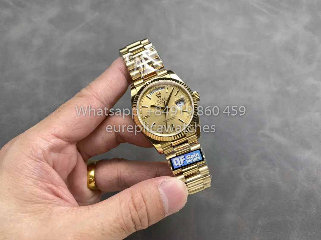 Rolex Day Date M128238-0045 - 128238-0045 Index Dial QF Factory 1:1 Best Clone 36mm