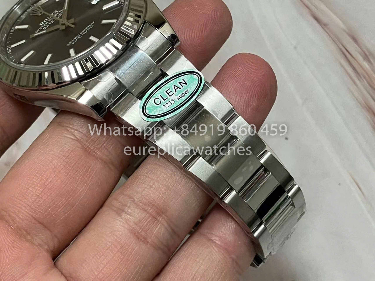 Rolex Datejust M126334-0013 1:1 Meilleure édition Clean Factory Cadran gris