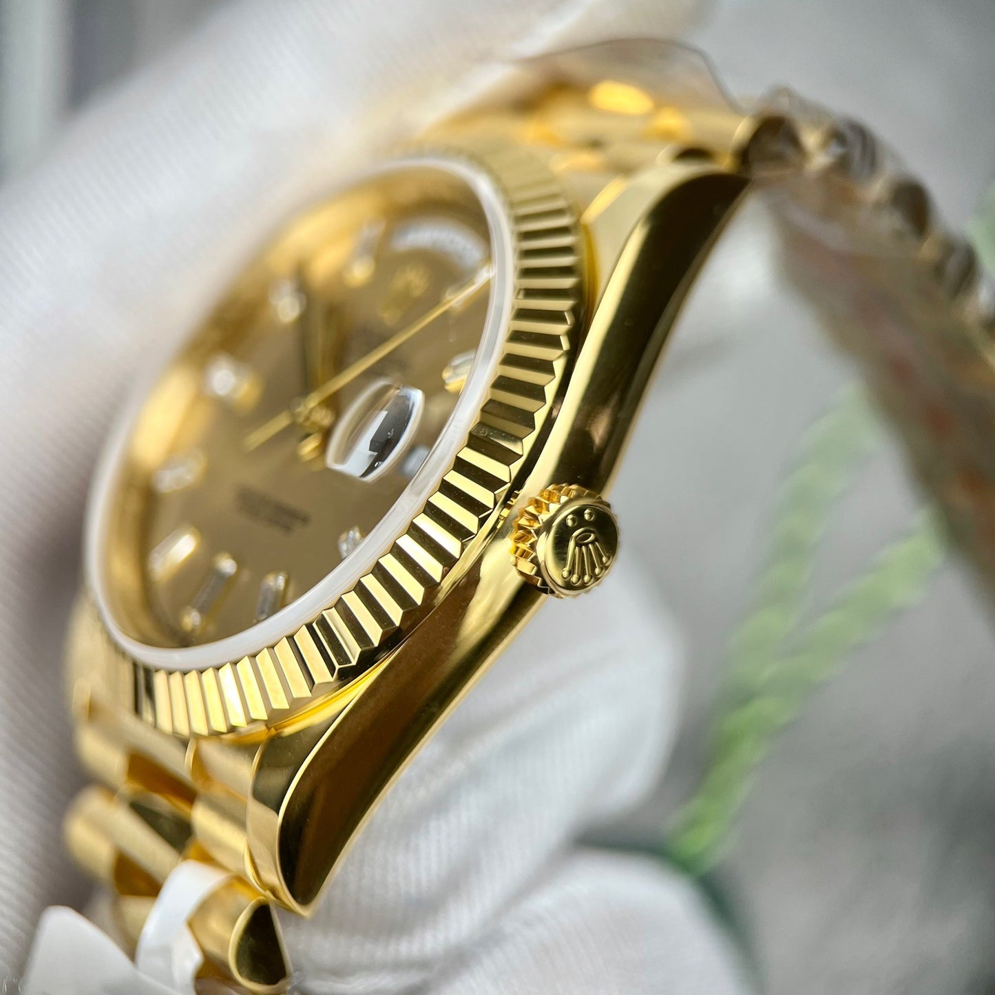 Rolex Day-Date 40 228348rbr-0002 Gold Filled 18 carats avec un poids de 167 grammes